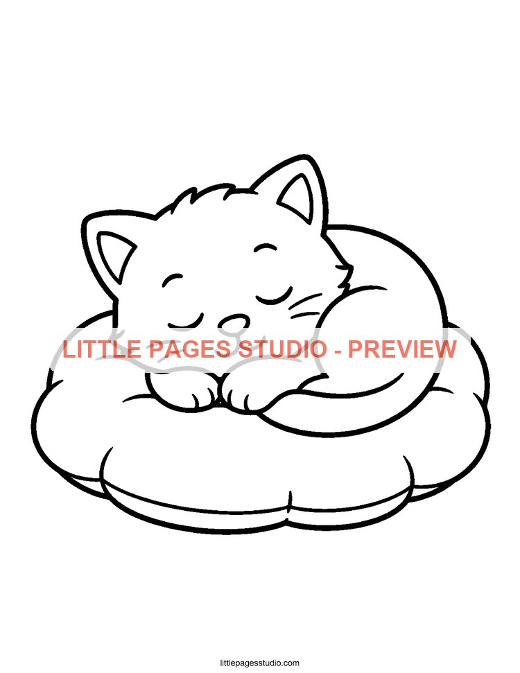 Watermarked preview of Cozy Little Moments coloring page 2