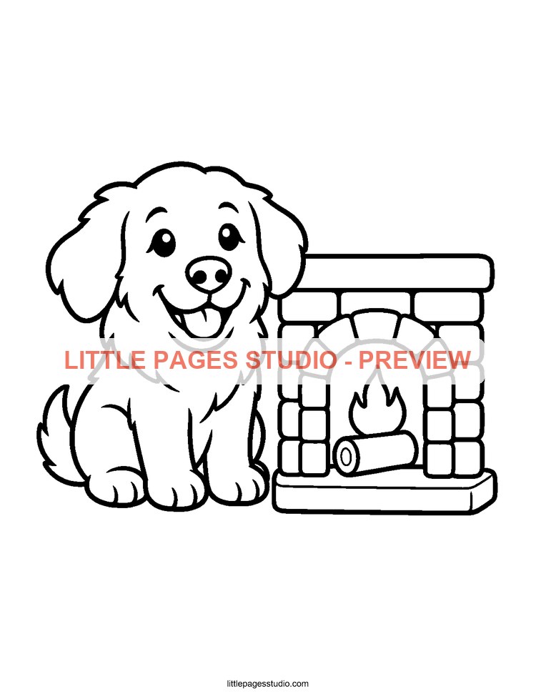 Watermarked preview of Cozy Little Moments coloring page 10