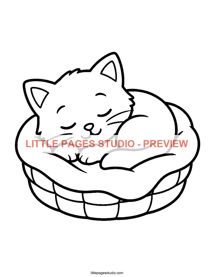 Watermarked preview of Cozy Little Moments coloring page 17