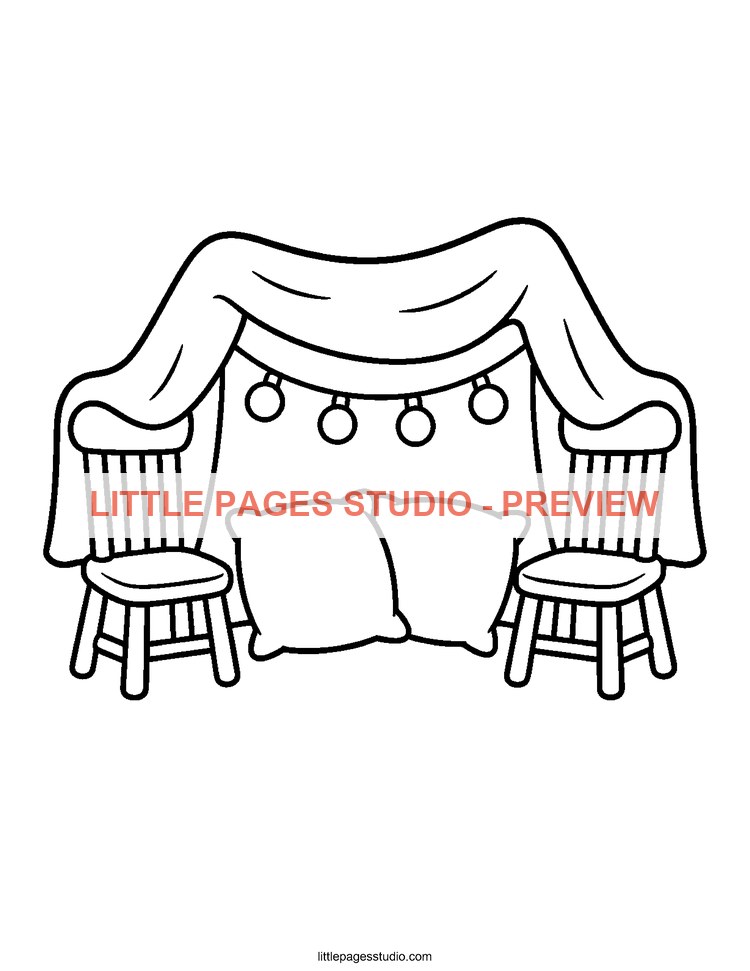 Watermarked preview of Cozy Little Moments coloring page 22