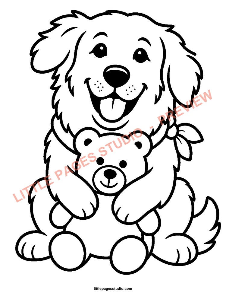 Watermarked preview of Happy Golden Days coloring page 12
