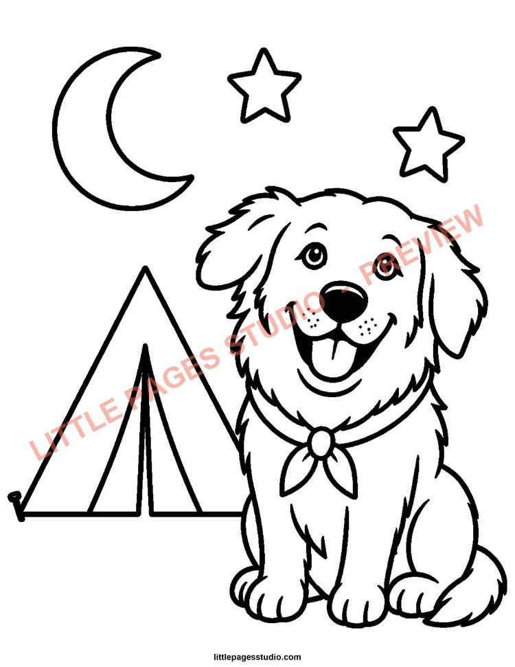 Watermarked preview of Happy Golden Days coloring page 14