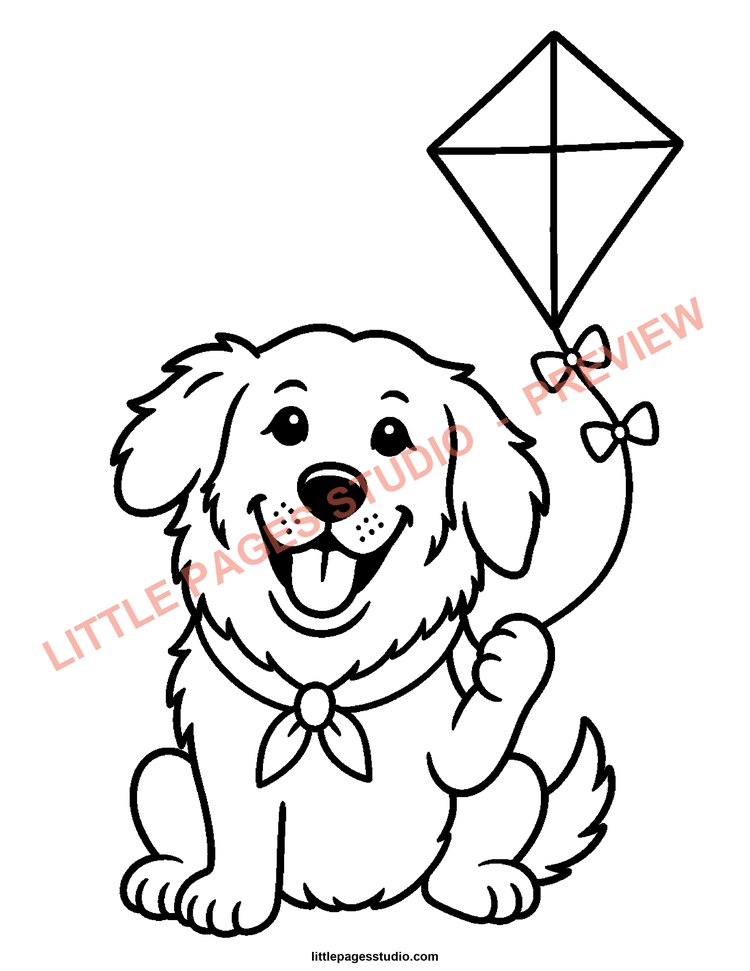 Watermarked preview of Happy Golden Days coloring page 22
