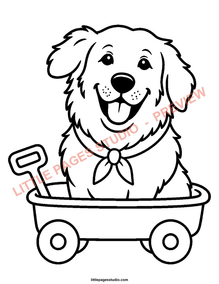 Watermarked preview of Happy Golden Days coloring page 23