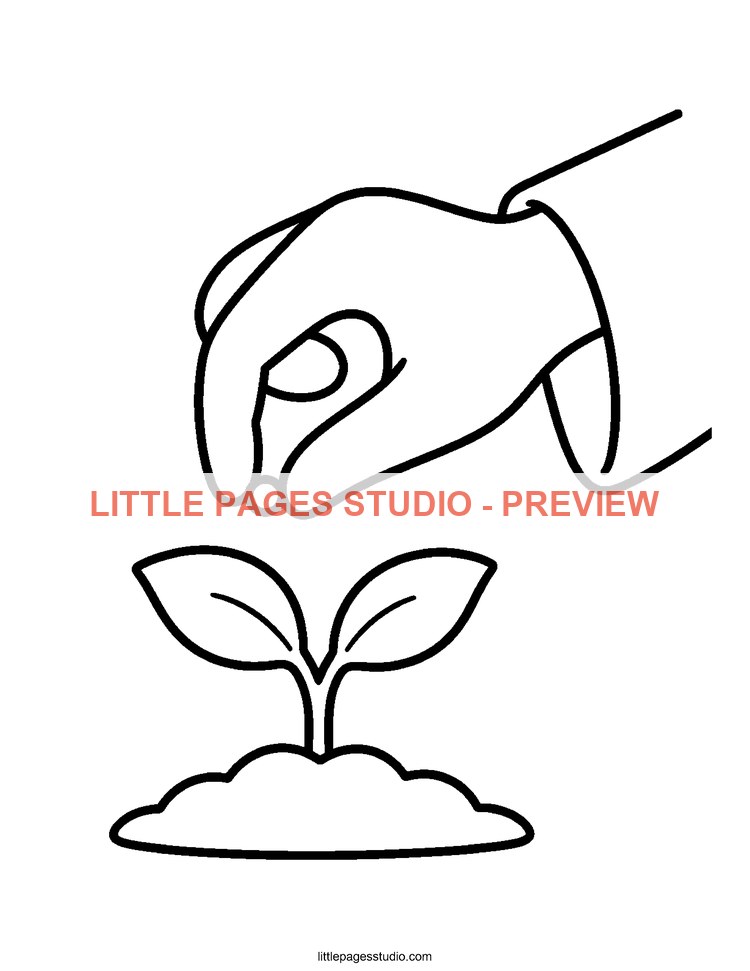 Watermarked preview of Jesus Loves Me Sunday School coloring page 15